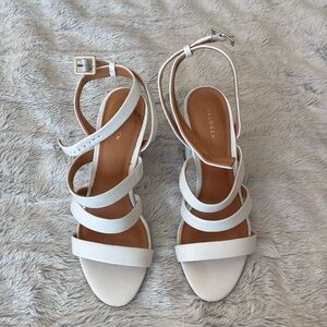 Halogen white heels sizes 7